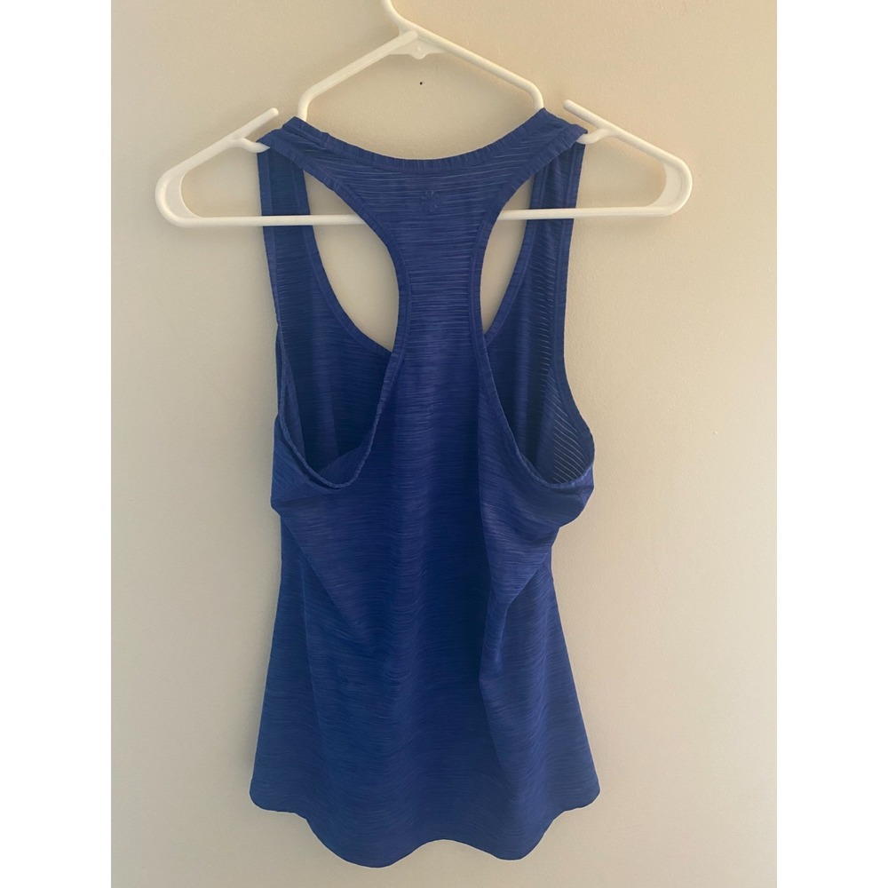 Athleta Womens Racerback Tank Top Blue Space Dye Athletic Workout Shirt S - Picture 6 of 8